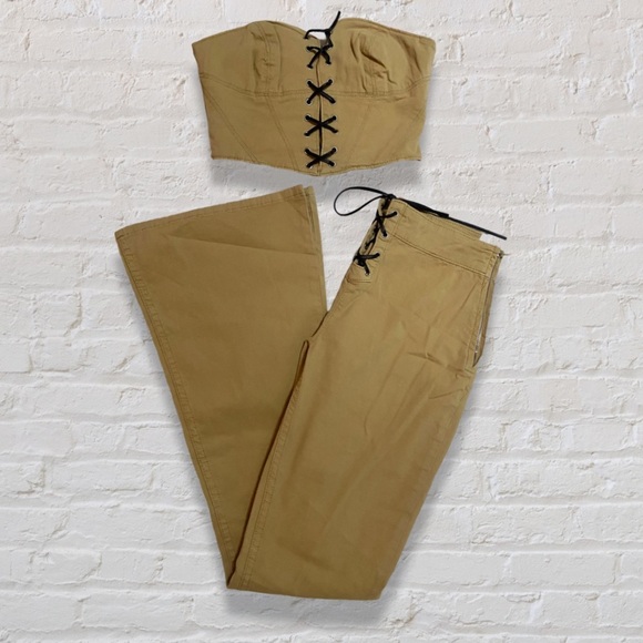 ASOS lace up detail top & bottom set - Picture 6 of 6